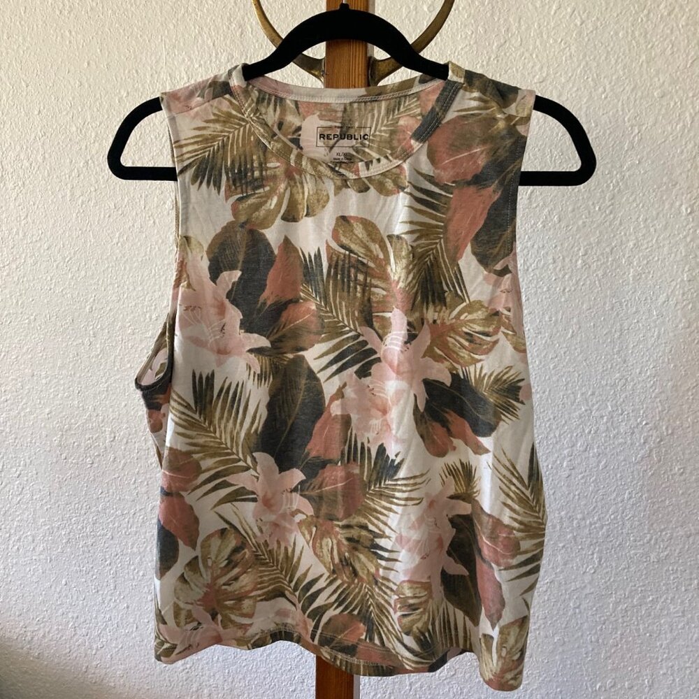 Floral Print Light Weight Tank Top